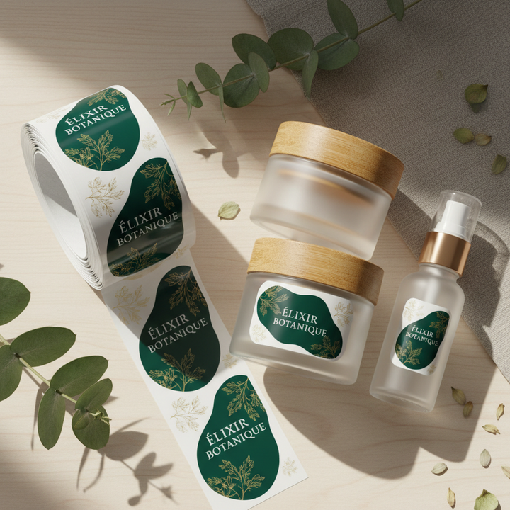 Konturgeschnittene Etiketten - Gläser