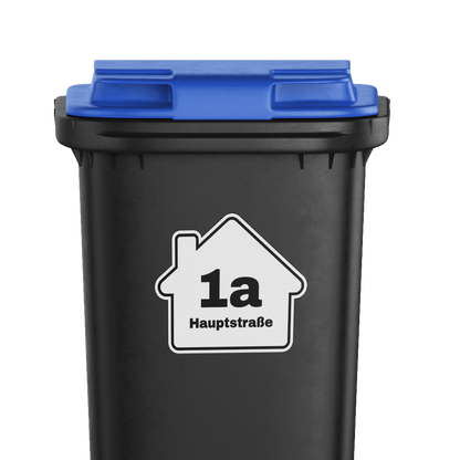 Personalisierter Mülltonnen - Aufkleber Nr 1 - P4Print