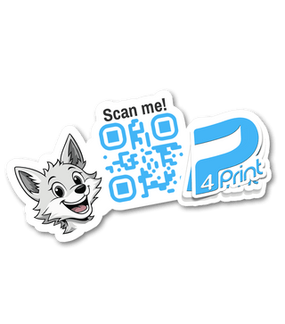 QR Code Aufkleber - P4Print