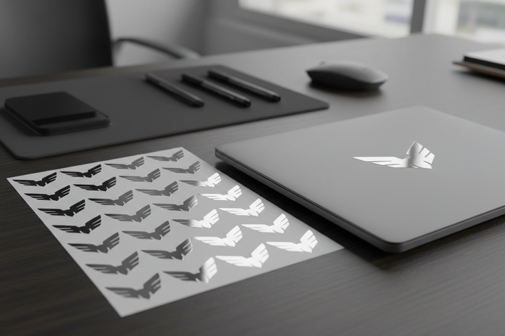 Silber-Folie - Laptop