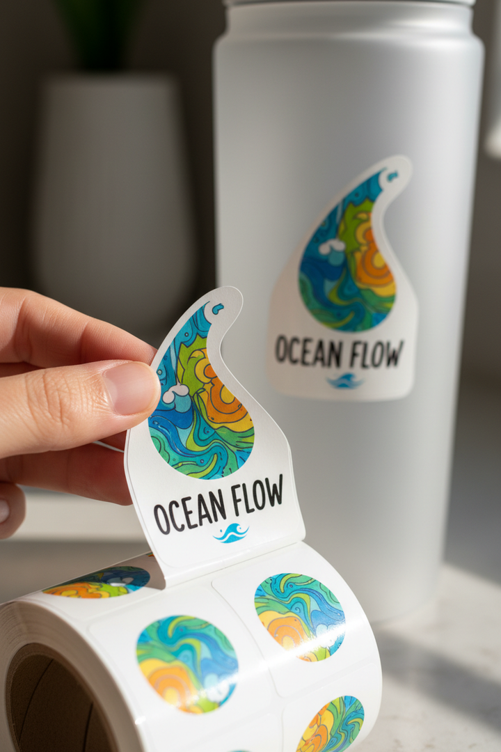 Weiße Die-Cut Etiketten - Anwendung